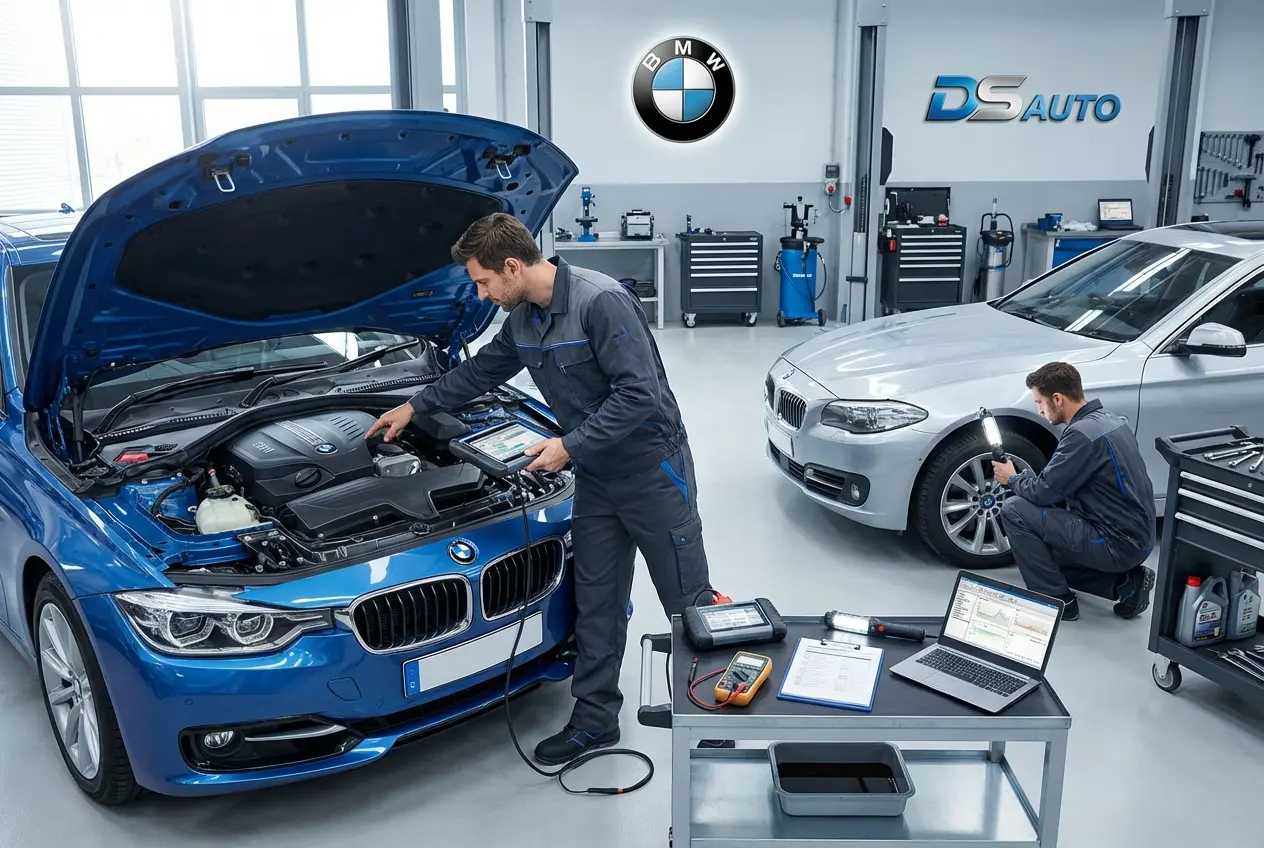 Комплексная диагностика BMW перед покупкой в автосервисе DS Auto в Жуковском
