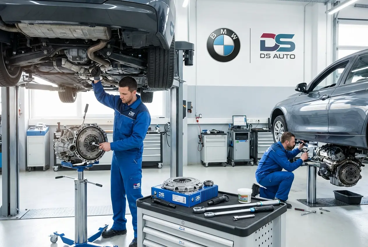 Диагностика и ремонт сцепления автомобиля BMW с МКПП в автосервисе «DS Auto» в Жуковском — современное оборудование и профессиональные мастера.
